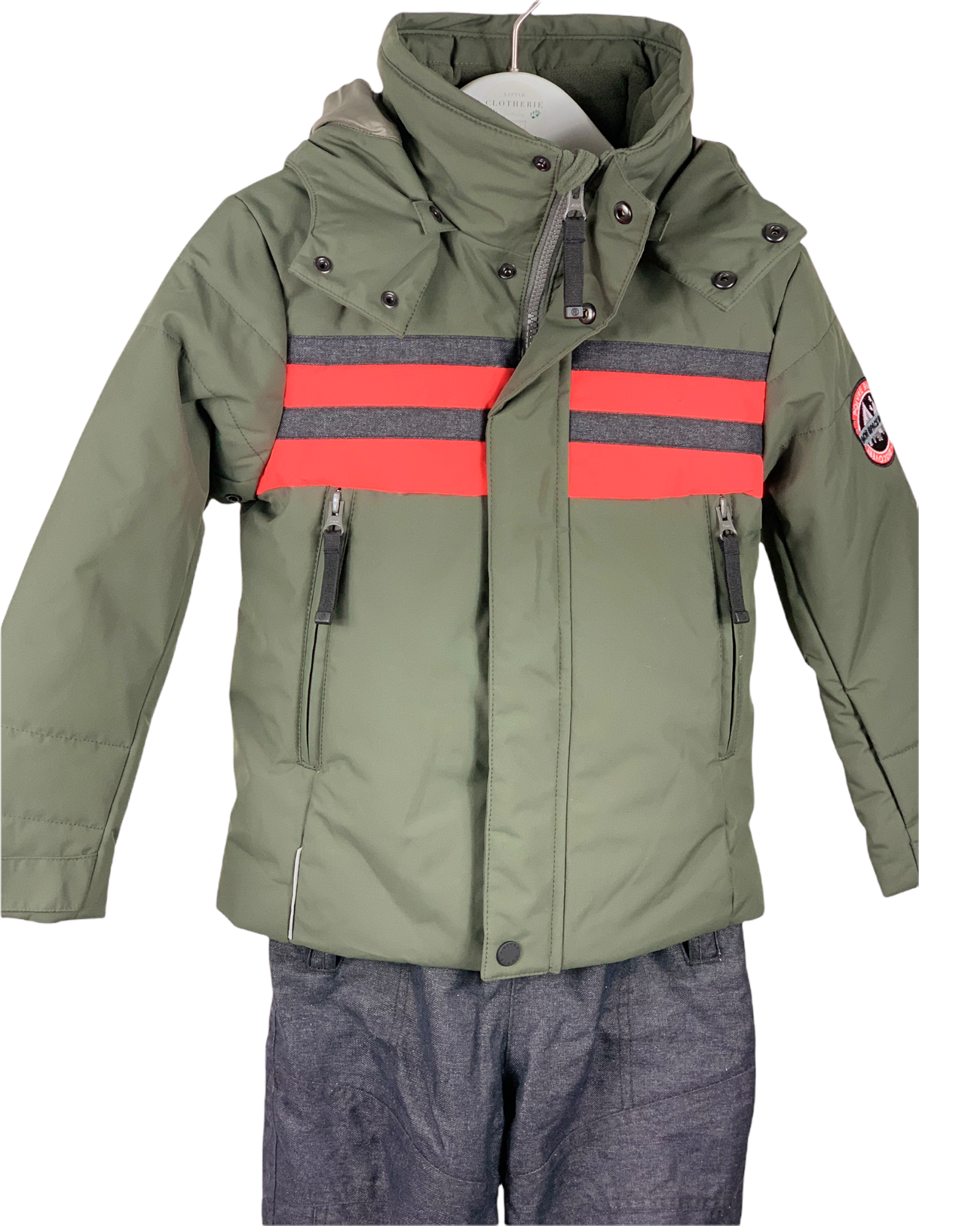 Ensemble ski Poivre Blanc kaki 6 ans