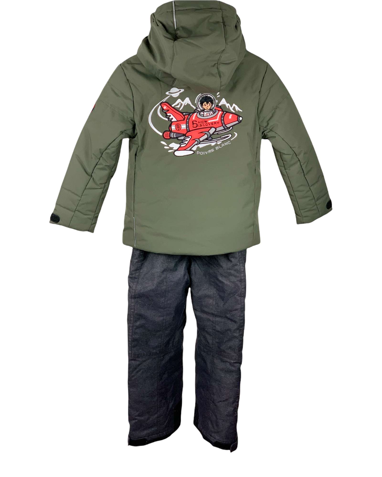 Ensemble ski Poivre Blanc kaki 6 ans