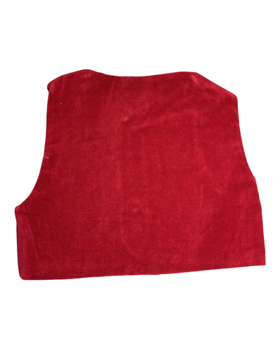 Gilet de Cérémonie Garçon velours rouge KIDIWI 12 mois