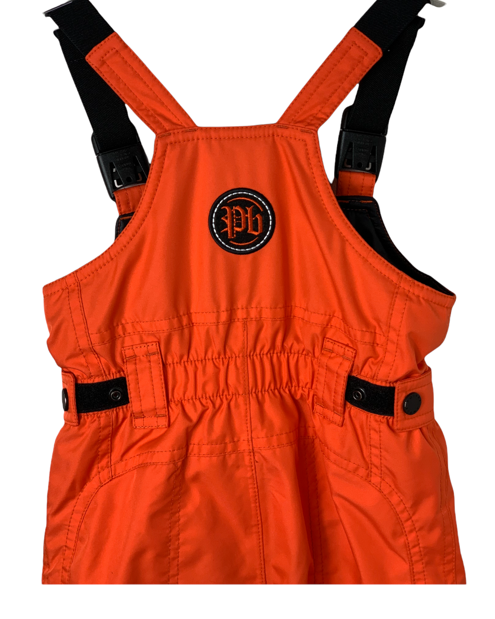 Salopette Poivre Blanc orange  4 ans