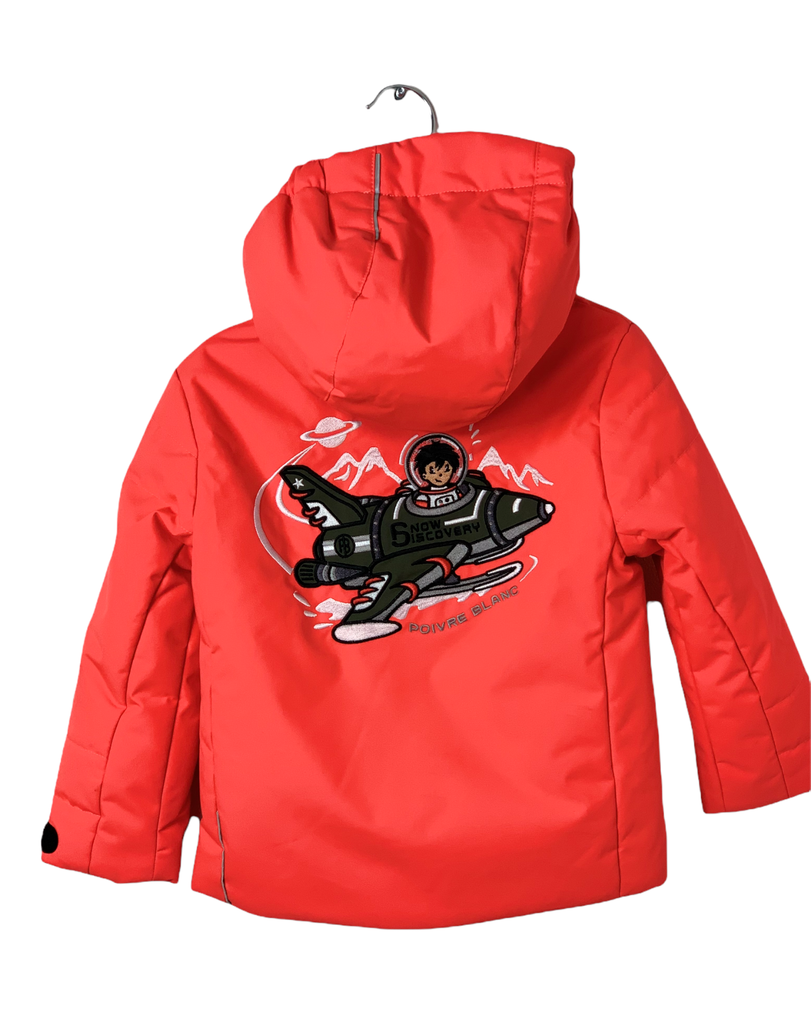 Veste ski Orange foncé Poivre Blanc 4 ans