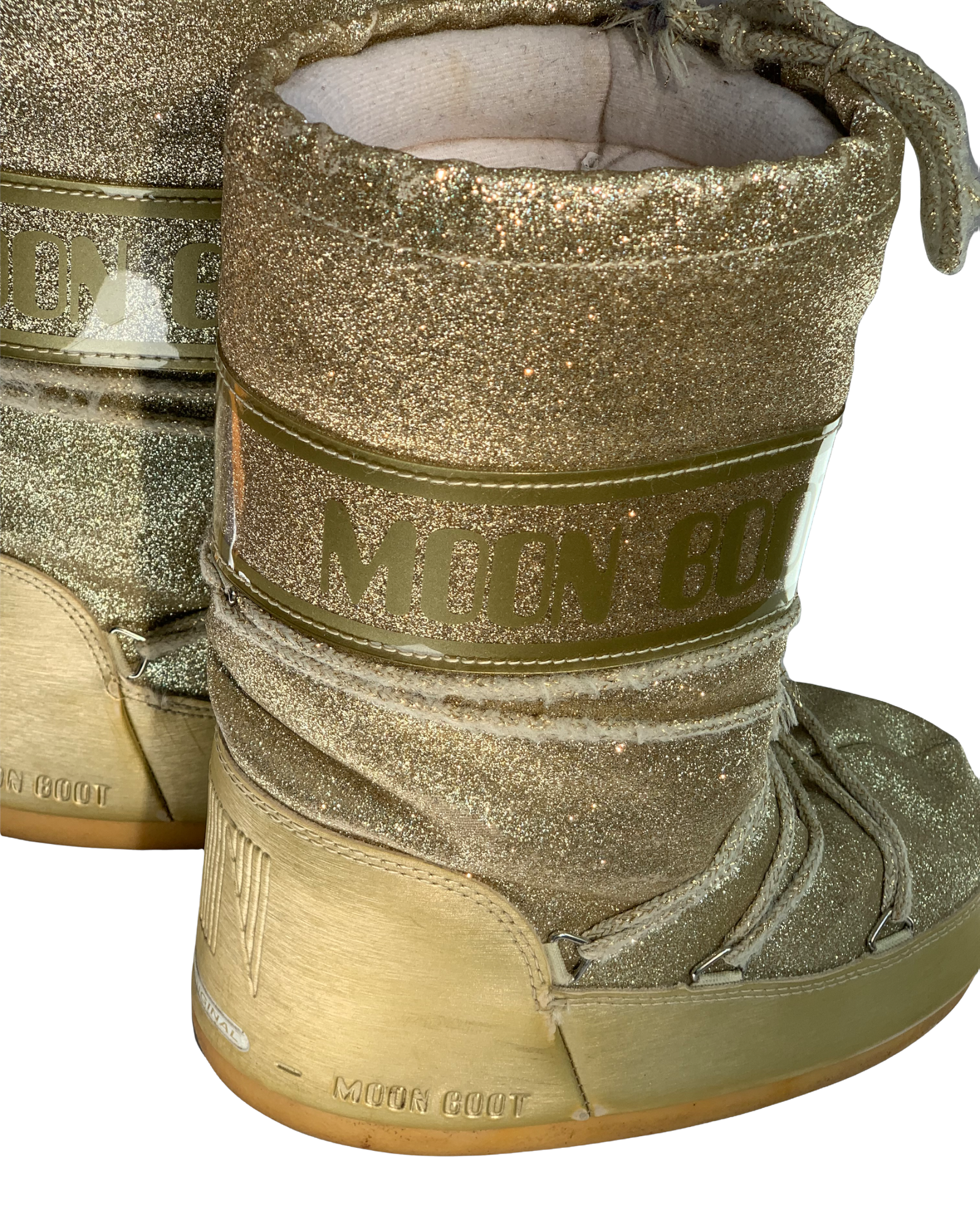 Moonboots Glitter doré 31-34