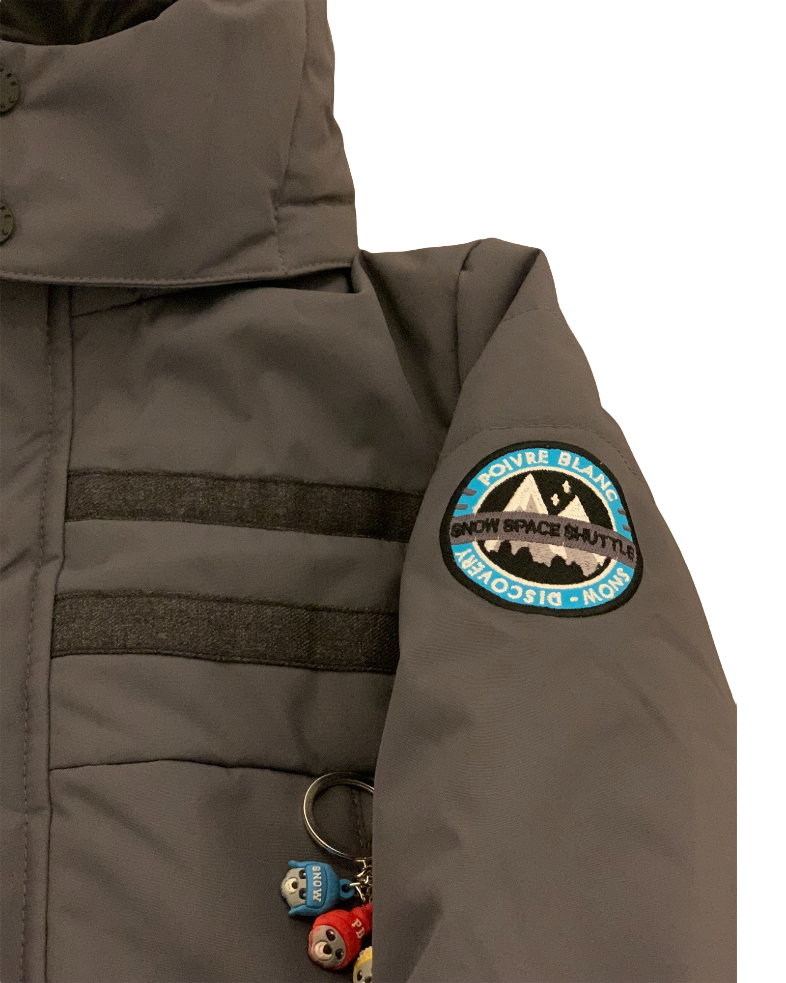 Veste ski Poivre Blanc grise 7 ans