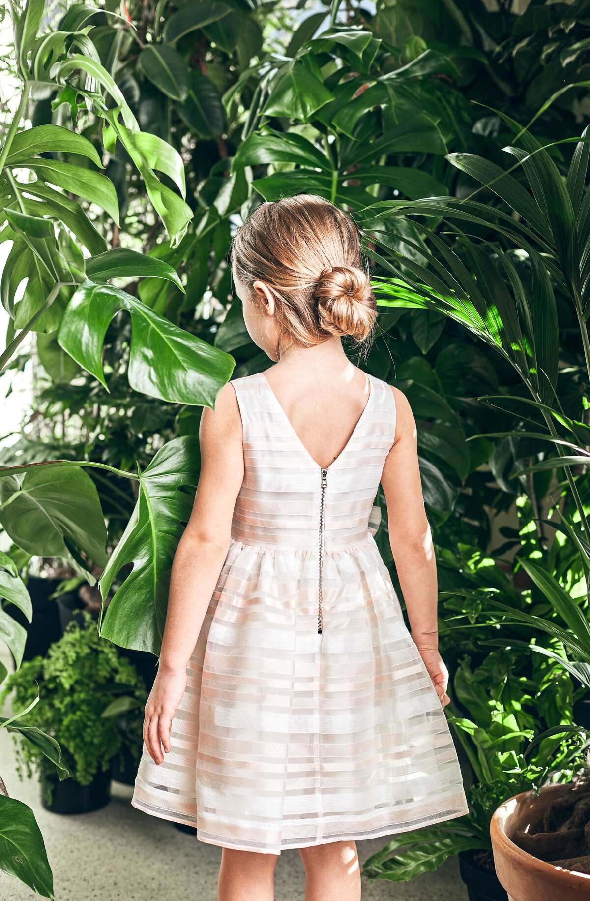 Robe Tartine et Chocolat craie à rayures roses 2 ans