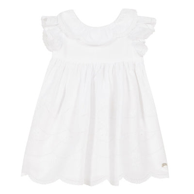 Robe Tartine et Chocolat blanche voile brodé 9 mois