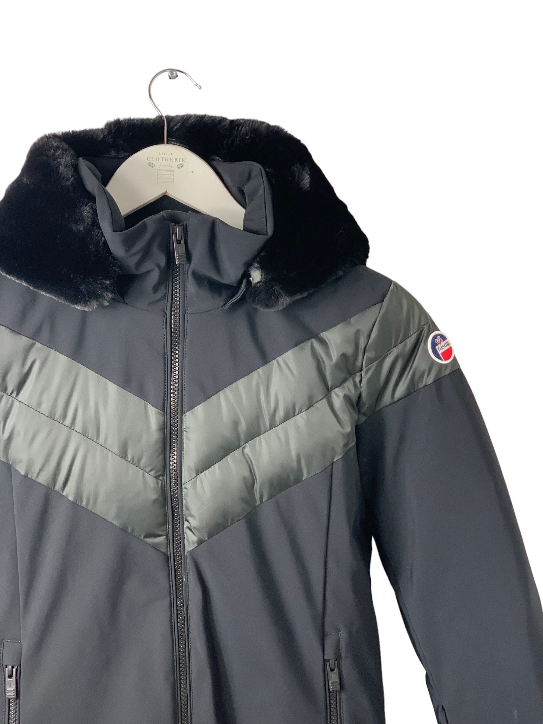 Veste ski noire mixte Fusalp 12 ans