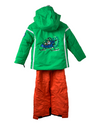 Ensemble ski Poivre Blanc vert/orange 4 ans