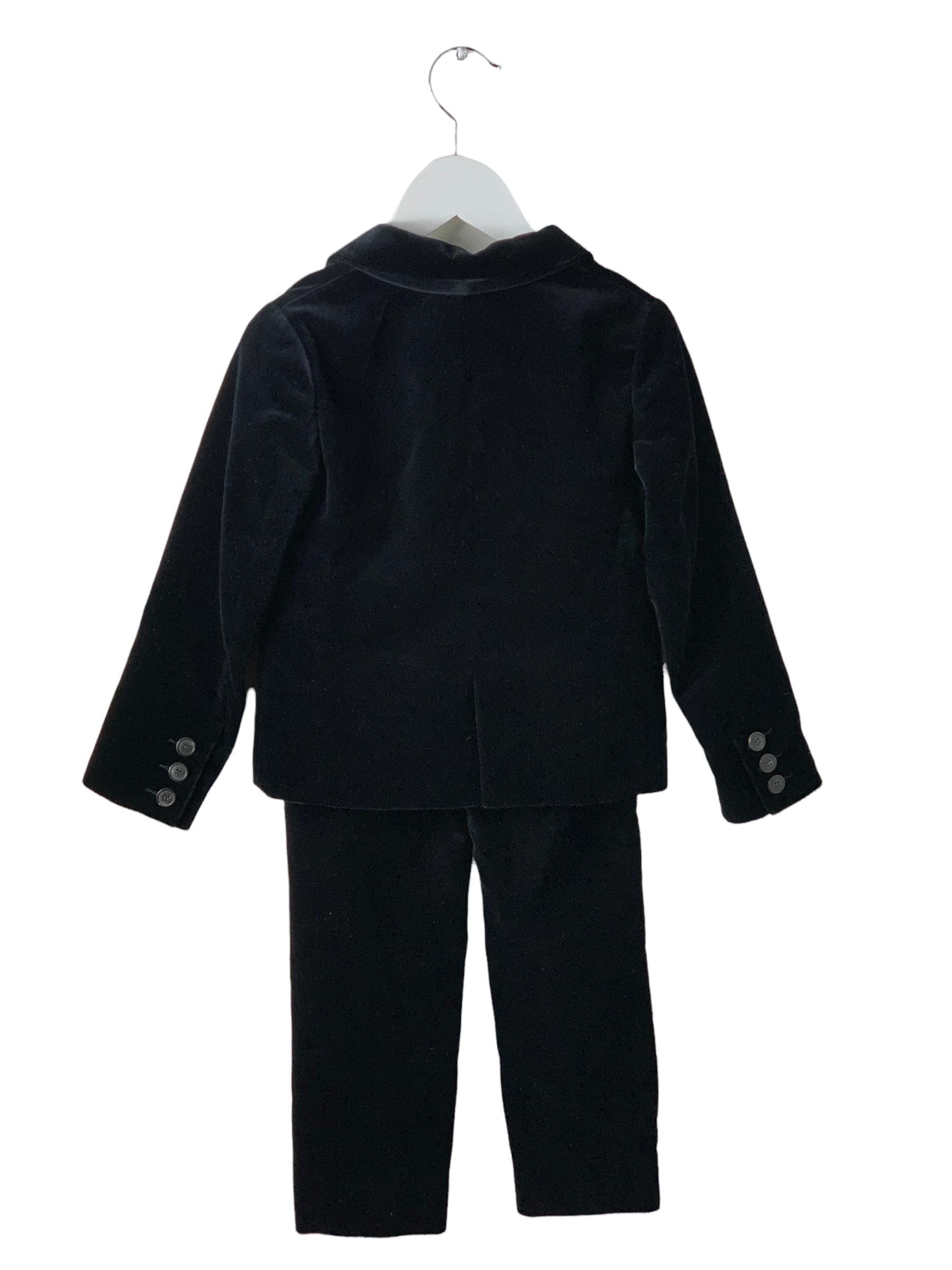 Costume Bonpoint velours noir 6 ans
